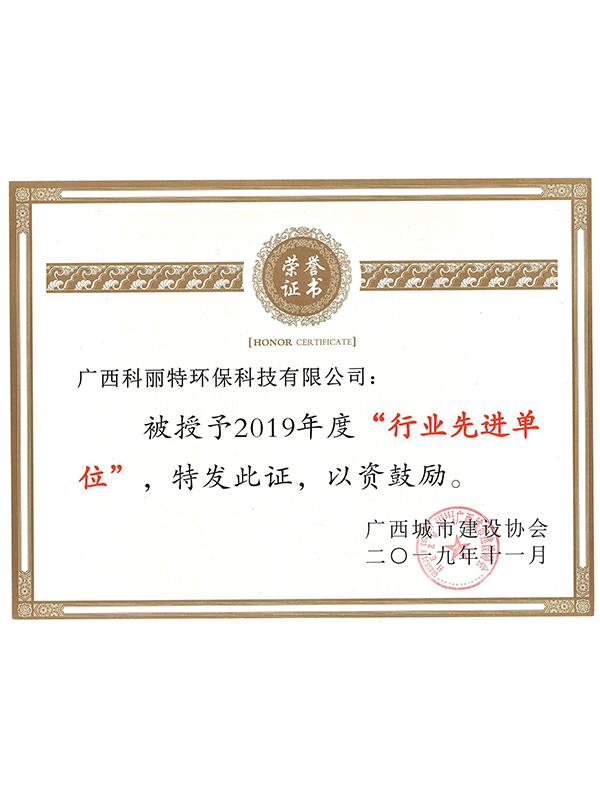 廣西城(chéng)建協會行業先進單位